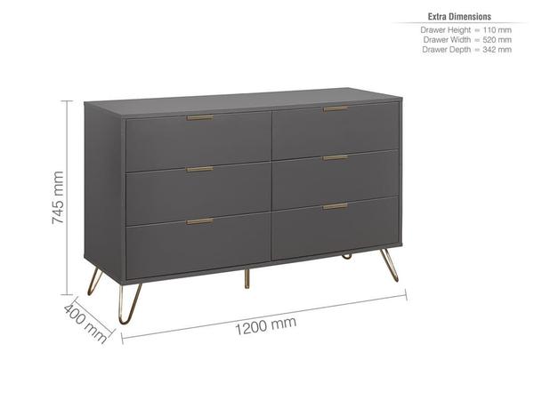 Arlo 6 Drawer Chest