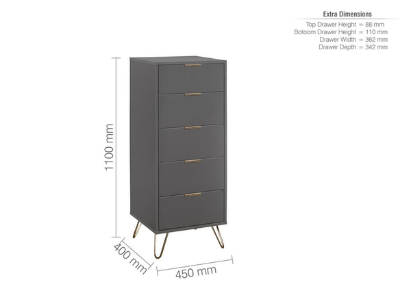 Arlo 5 Drawer Chest