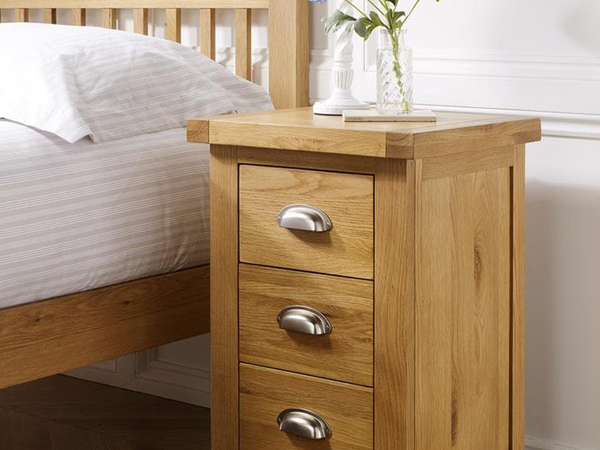 Woburn Large 3 Drawer Bedside Table