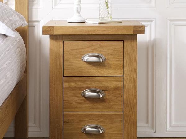 Woburn Large 3 Drawer Bedside Table