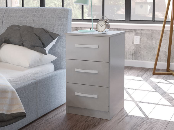 Lynx 3 Drawer Bedside Table