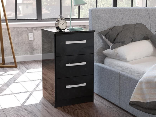 Lynx 3 Drawer Bedside Table