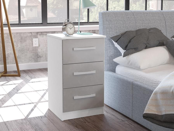 Lynx 3 Drawer Bedside Table