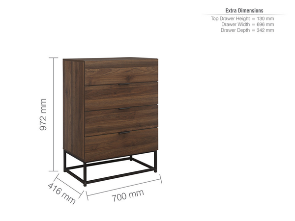 Houston 4 Drawer Chest