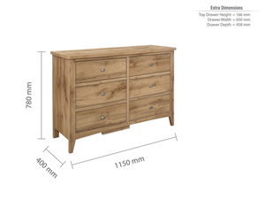 Hampstead 6 Drawer Chest