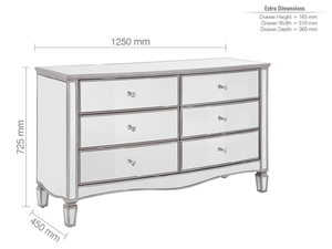Elysee 6 Drawer Chest