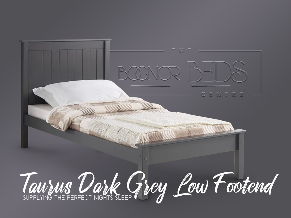 Taurus Dark Grey Low Footend Bed