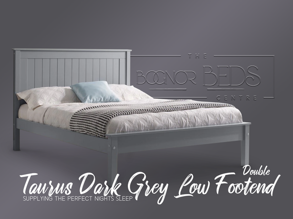 Taurus Dark Grey Low Footend Bed